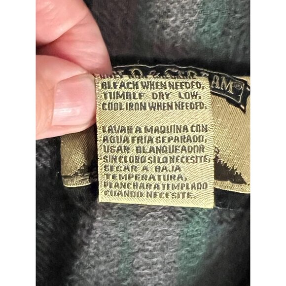 VNT Field & Stream Men's Plaid Flannel Button-Down Large Shacket - Picture 10 of 10